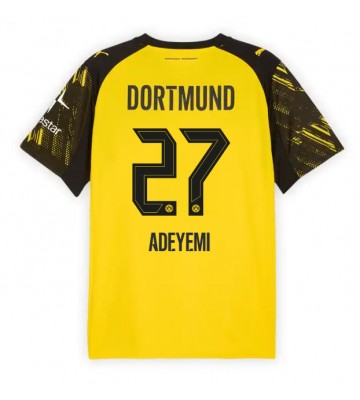 Lacne Muži Futbalové dres Borussia Dortmund Karim Adeyemi #27 2025-26 Krátky Rukáv - Domáci